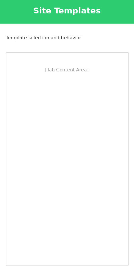 Edit product to assign site template