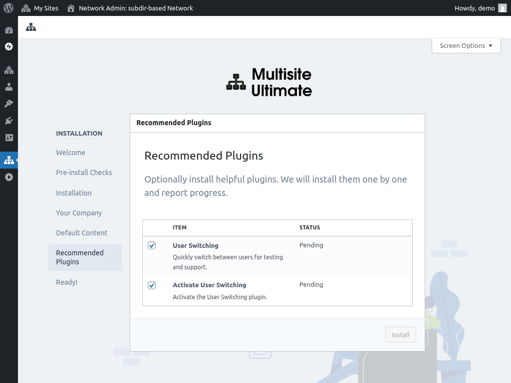 Hakbang sa recommended plugins