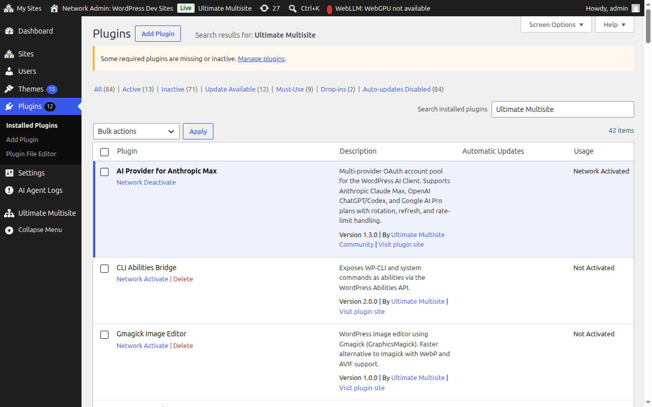 Plugin attivato e reindirizzato alla procedura guidata