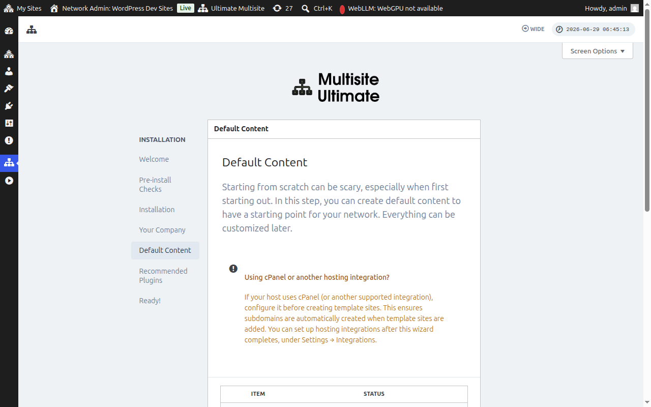 အသင့်ရှိသော အကြောင်းအရာ တပ်ဆင်ခြင်းအဆင့်