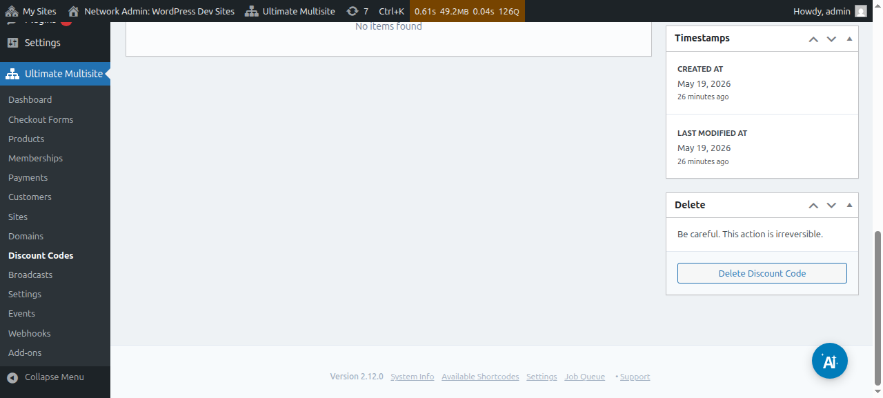Innstilling for begrenset bruk med nåværende brukstellling og felt for maks bruk